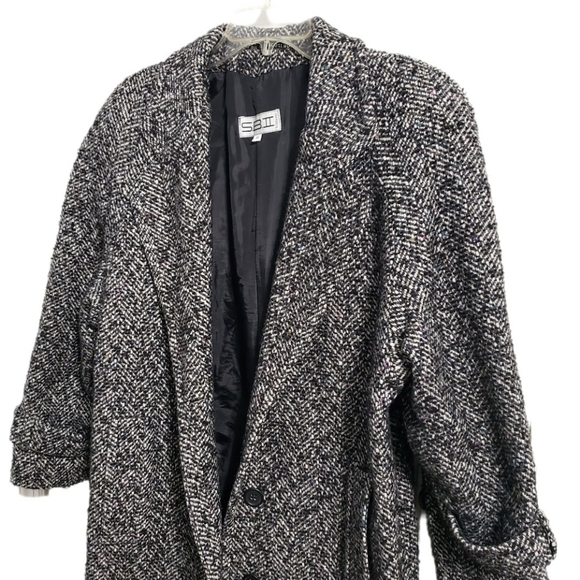 30% Wool Vintage S.B.II BY BITTERMAN Wool Blend Peacoat (M) - Picture 4 of 15